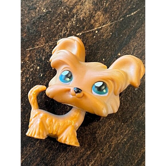 Littlest Pet Shop LPS #6 Terrier Dog 6 puppy Cake Topper Figure Shih Tzu FlAw - Picture 1 of 4
